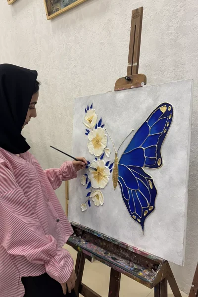 نمونه نقاشی بزرگسال با تکنیک رنگ روغن در آموزشگاه نقاشی نگار نظری